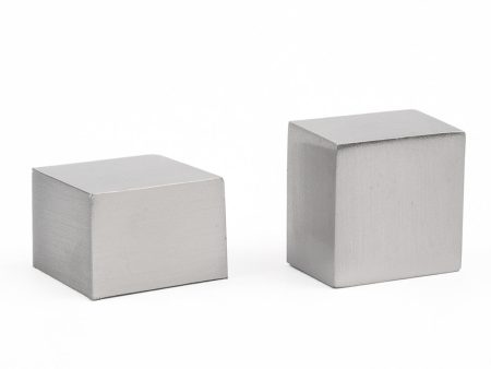 Metal end caps for 20mm square rod - Brushed Silver Online now