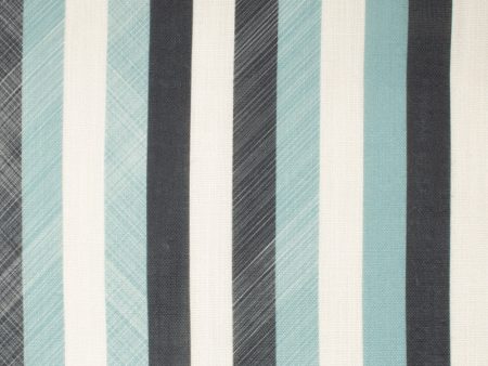 9 x 9 inch Home Decor Fabric - The Essentials - Stripe Aqua For Cheap