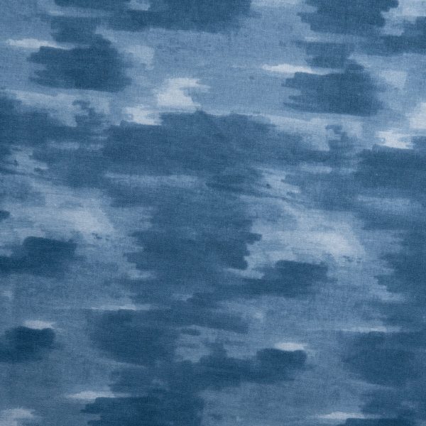 Blenders Cotton Print - Brush stroke - Denim blue Supply