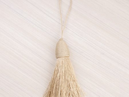 Key tassel 3 po (7,5 cm) Cream Discount