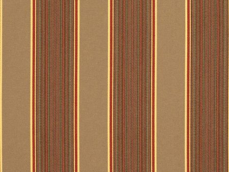 Sunbrella Furniture Stripes Davidson 5606 Redwood Fashion