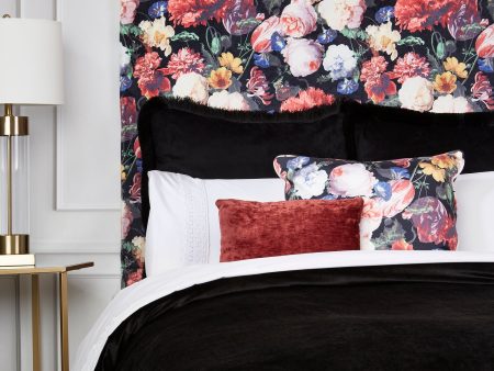 Luxe Velvet - 3 pc Duvet cover - Black Supply