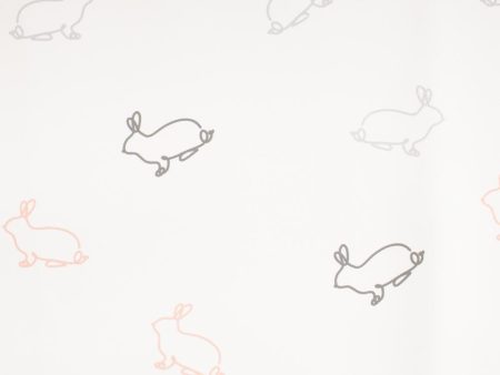 9 x 9 inch Home Decor Fabric Swatch - Gribouillis en Folie - Rabbit - White Online