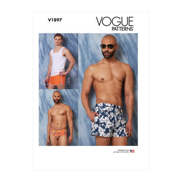 V1897 Men s Swimsuits and Tank Top Discount