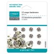 UNIQUE SEWING Snap Fasteners Nickel - size  0   7mm (¼ ) - 12 sets Cheap