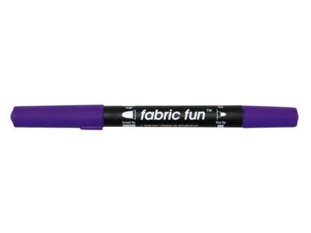 FABRIC FUN Dual Tip Fabric Marker - Purple on Sale