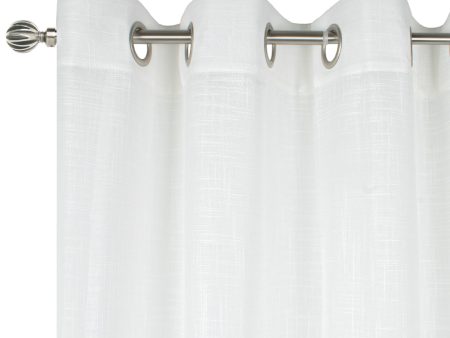 Wide Width Grommet curtain panel - Zoey - Natural Sale