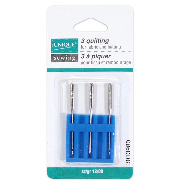 UNIQUE SEWING Quilting Needles - size 80 12 - 3 count Cheap