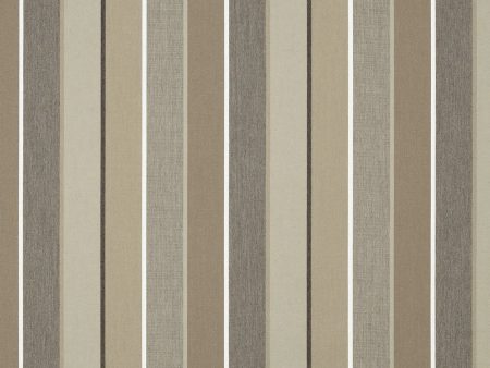 Sunbrella Furniture Stripe Milano 56079-0000 Char Sale