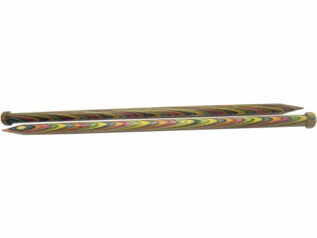 KNIT PICKS Rainbow Wood Single Point Knitting Needles 35cm  (14 ) - 10mm US 15 For Sale