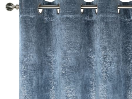 Grommet curtain panel - Glamour - French Blue Cheap