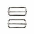 UNIQUE SEWING Slide Buckle - Metal - 38mm (1½ ) - Silver - 2 pcs Online Hot Sale