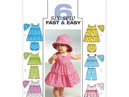 B5017 Infants  Top, Dress, Panties, Shorts, Pants and Hat (size: All Sizes In One Envelope) Online Sale