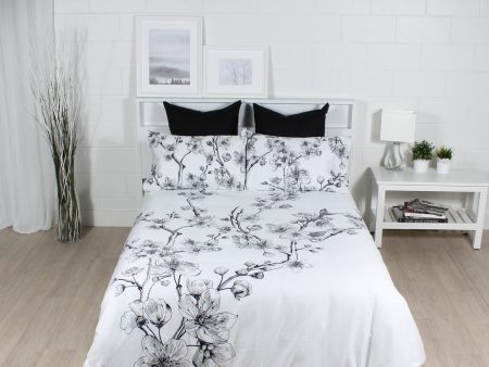 Samoa - 3 pcs Duvet cover - Black and White on Sale