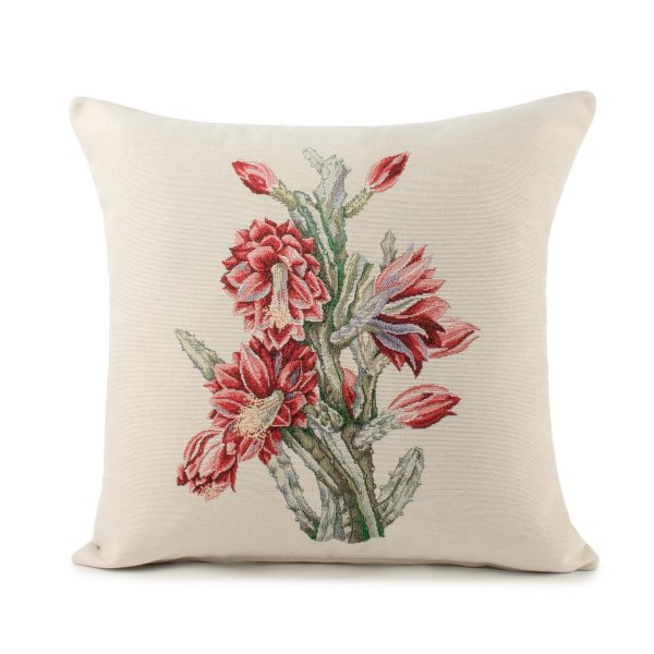 Decorative cushion cover - Floral II - Beige - 18 x 18   Cheap