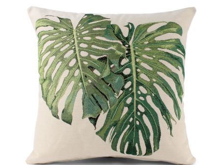 Decorative cushion cover - Palm III - Green - 18 x 18   Cheap