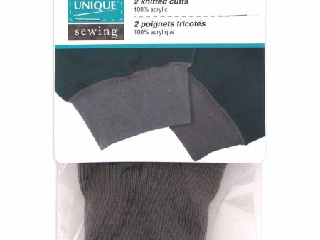 UNIQUE SEWING Child Knitted Cuffs Grey - 2pcs Online