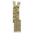 VIZZY Metallic Closed End Zipper 18cm (7 ) - Metallic Gold - 1724 Online Sale