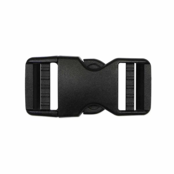 UNIQUE SEWING Double Adjust Parachute Buckle - Plastic - 25mm (1 ) - Black For Cheap