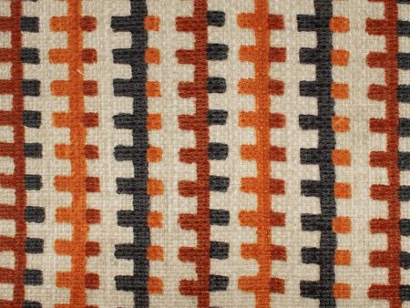 9 x 9 inch Home Decor Fabric - The Essentials - Rick Rack Rust Hot on Sale