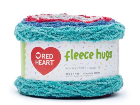 RED HEART FLEECE HUGS 200G Online now