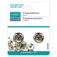 UNIQUE SEWING Snap Fasteners Nickel - size 18mm (¾ ) - 2 sets Online