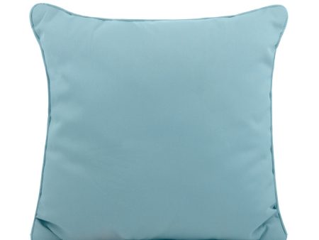 Indoor Outdoor cushion - 20 x 20   - Solid - Blue Online Hot Sale