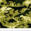 Anti Pill Fleece Print - FRESH - Dinosaur - Green For Discount