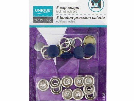 UNIQUE SEWING Cap Snaps Navy - 11.5mm (½ ) - 6 sets Discount