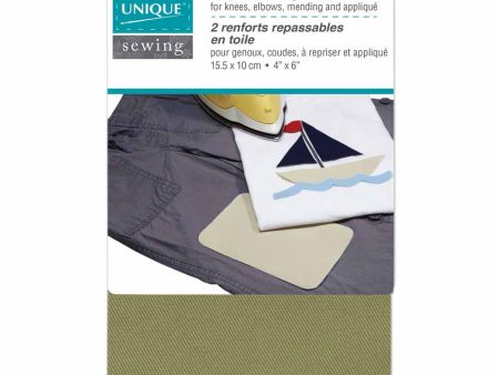 UNIQUE SEWING Drill Patch Khaki - 10 x 15cm (4  x 6 ) - 2pcs Online