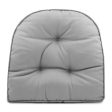 Indoor Outdoor chair pad cushion - Solid - Medium Grey - 19.5 x 19.5 x 2.7   Online