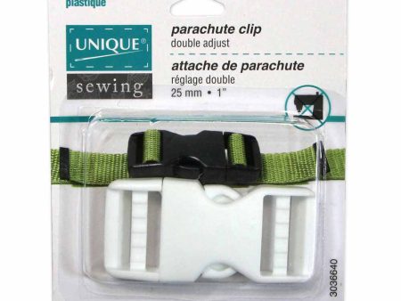 UNIQUE SEWING Double Adjust Parachute Buckle - Plastic - 25mm (1 ) - White Online