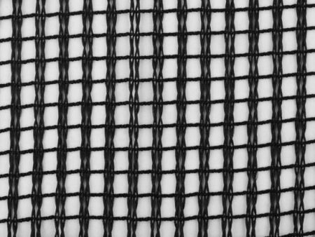 9 x 9 inch Home Decor Fabric Swatch - Concrete - Mesh Black Fashion