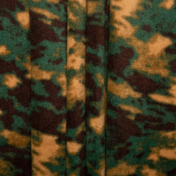 Anti Pill Fleece Print - FRESH - Camouflage - Green For Sale