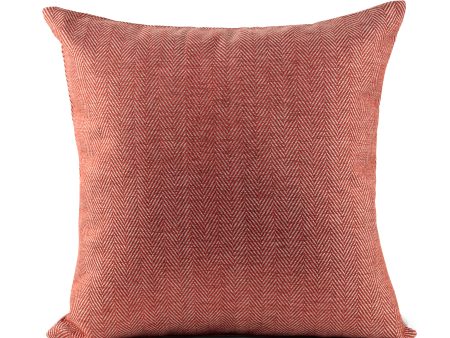 Decorative cushion cover - Solid - Red - 18 x 18   on Sale