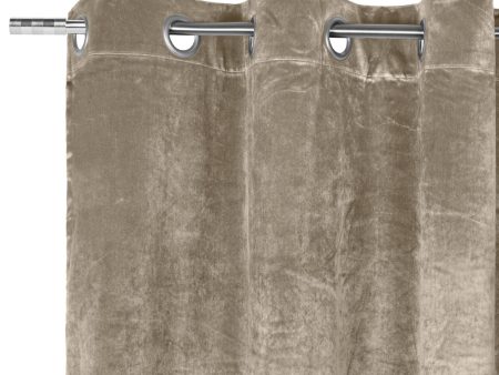 Grommet curtain panel - Luxe - Sand - 52 x 85   For Sale