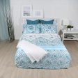 Athenes - 3 pcs Duvet cover - Blue and White Discount