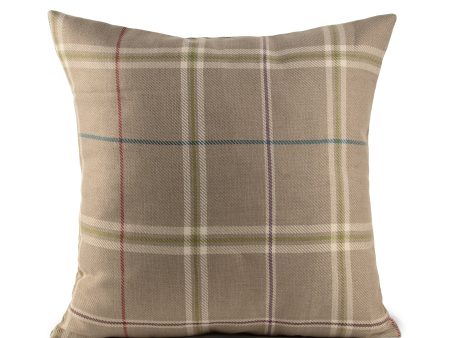 Decorative cushion cover - Check - Green - 18 x 18   Online now