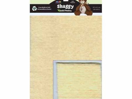 UNIQUE ShaggyFelt™ - 45.7 x 57cm (18  x 22½ ) - Cream Online Hot Sale