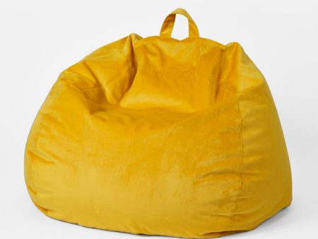 Bean Bag Cover - Luxe Velvet - Yellow - 40 x 47   For Discount