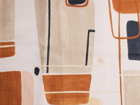 9 x 9 inch Home Decor Fabric - The Essentials - Geo Rust Sale