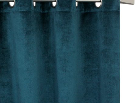 Grommet curtain panel - Luxe - Blue For Sale