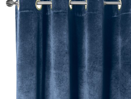 Grommet curtain panel - Luxe - Indigo - 52 x 85   Supply