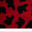 Anti Pill Fleece Print - FRESH - Bears - Red   Black Online