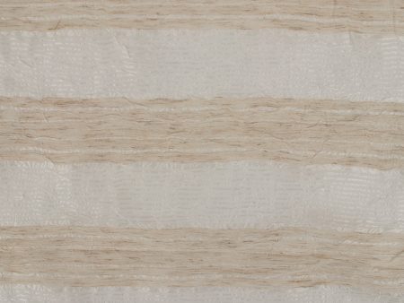 Home Decor Fabric - Designer Sheer - Wide width Lazio -  Natural For Sale