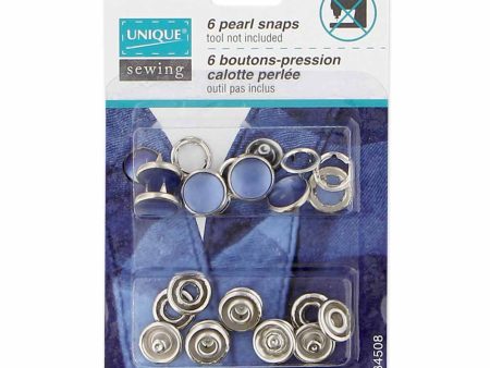 UNIQUE SEWING Pearl Snaps Navy -11.5mm (½ ) - 6 sets For Cheap