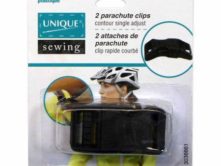 UNIQUE SEWING Contoured Parachute Buckle - Plastic - 19mm (¾ ) - Black - 2 pcs Discount