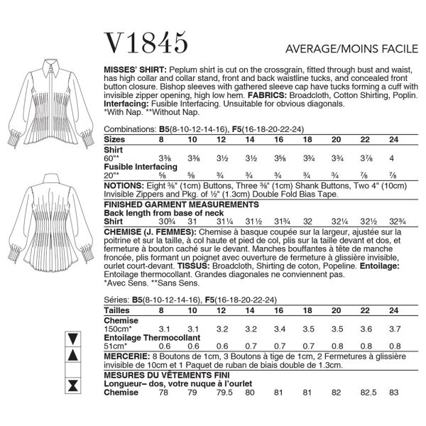 V1845 Misses  Shirt Fashion