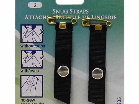 UNIQUE SEWING Snug Straps Black - 10mm (⅜ ) - 2pcs For Discount