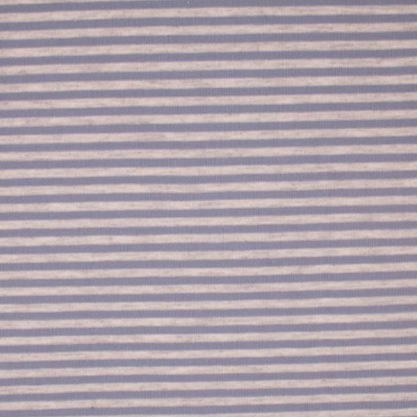 BAMBOO - Printed knit - Stripes - Blue For Sale